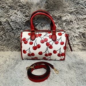 🍒Cherry printed Boston Bag